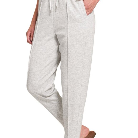 Zenana Drawstring Sweatpants with Pockets - Picture 1 of 4